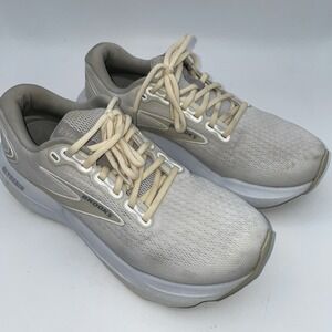 Brooks Glycerin Stealthfit 21 Women Sz 9 Shoes White Sneaker 1204101B135 Running